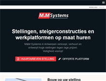 Tablet Screenshot of mm-systems.be